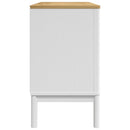 skænk FLORO 114x43x74 cm massivt fyrretræ hvid