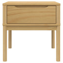 lampebord FLORO 55x55x54 cm massivt fyrretræ gyldenbrun