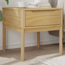lampebord FLORO 55x55x54 cm massivt fyrretræ gyldenbrun