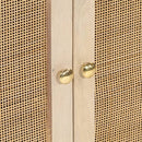 skænk 55x30x76 cm massivt mangotræ og jern sort