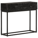 konsolbord 90x30x76 cm massivt mangotræ og jern sort