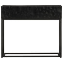 konsolbord 90x30x76 cm massivt mangotræ og jern sort