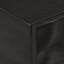 konsolbord 90x30x76 cm massivt mangotræ og jern sort