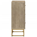 kommode 55x30x76 cm massivt mangotræ og jern