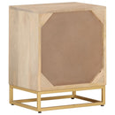 sengebord 40x30x50 cm massivt mangotræ og jern
