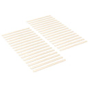 Sengelamel 32 stk. Naturfarvet 90 x 6 x 1,3 cm Massivt fyrretræ