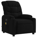 eldrevet massagestol stof sort