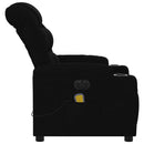 eldrevet massagestol stof sort