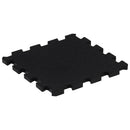gulvmåtter 9 stk. 30x30 cm 16 mm gummi sort