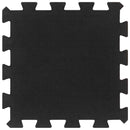 gulvmåtter 16 stk. 30x30 cm 16 mm gummi sort