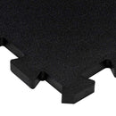 gulvmåtter 16 stk. 30x30 cm 16 mm gummi sort