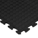 gulvmåtte 90x120 cm 12 mm gummi sort