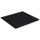 gulvmåtte 100x100 cm 12 mm gummi sort