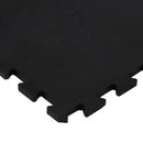 gulvmåtte 100x100 cm 12 mm gummi sort