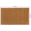 dørmåtte 90x150 cm tuftet coir naturfarvet