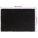 dørmåtter 2 stk. 40x60 cm tuftet coir sort