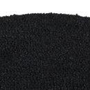 dørmåtte 40x60 cm halvrund tuftet coir sort