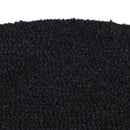dørmåtte 50x80 cm halvrund tuftet coir sort