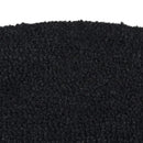 dørmåtte 60x90 cm halvrund tuftet coir sort