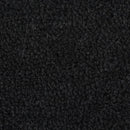 dørmåtte 60x90 cm halvrund tuftet coir sort