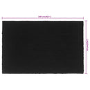 dørmåtte 65x100 cm tuftet coir sort