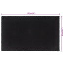 dørmåtte 90x150 cm tuftet coir sort