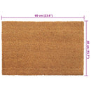 dørmåtte 40x60 cm tuftet coir naturfarvet