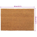 dørmåtte 50x80 cm tuftet coir naturfarvet