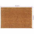 dørmåtte 60x90 cm tuftet coir naturfarvet