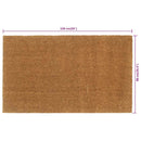 dørmåtte 90x150 cm tuftet coir naturfarvet