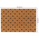 dørmåtte 40x60 cm tuftet coir naturfarvet
