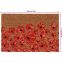 dørmåtte 40x60 cm tuftet coir naturfarvet