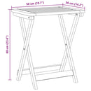 foldbart havebord 50x36x60 cm massivt akacietræ