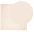 gulvtæppe HUARTE 120x120 cm kort luv og vaskbart beige