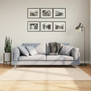 gulvtæppe HUARTE 160x160 cm kort luv og vaskbart beige