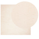 gulvtæppe HUARTE 200x200 cm kort luv og vaskbart beige