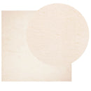 gulvtæppe HUARTE 240x240 cm kort luv og vaskbart beige