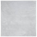 gulvtæppe HUARTE 200x200 cm kort luv og vaskbart grå
