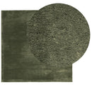 Rug HUARTE Green 200 x 200 cm 100% Polyester Flad