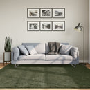 Rug HUARTE Green 200 x 200 cm 100% Polyester Flad