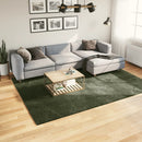 Rug HUARTE Green 200 x 280 cm 100% Polyester Flad