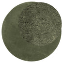 Rug HUARTE Green Ø 160 cm 100% Polyester Flad