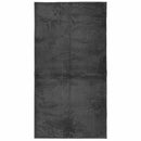 gulvtæppe IZA 80x150 cm kort luv skandinavisk look antracitgrå