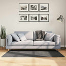 gulvtæppe IZA 80x150 cm kort luv skandinavisk look antracitgrå