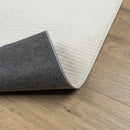 gulvtæppe IZA 200x280 cm kort luv skandinavisk look cremefarvet