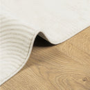 gulvtæppe IZA 200x280 cm kort luv skandinavisk look cremefarvet