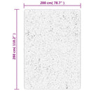 gulvtæppe OVIEDO 200x280 cm kort luv beige