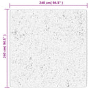 gulvtæppe OVIEDO 240x240 cm kort luv beige