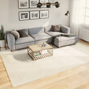 gulvtæppe OVIEDO 240x340 cm kort luv beige