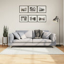 gulvtæppe OVIEDO 120x120 cm kort luv cremefarvet